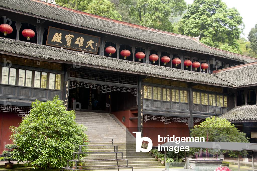 China: Fuhu Si (Crouching Tiger Monastery), Emeishan (Mount Emei), Sichuan Province