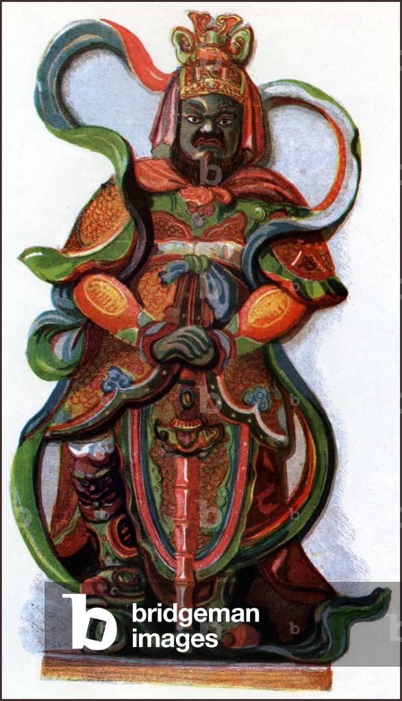 Vietnam: A door guardian, Forbidden City, Hue, c. 1930.
