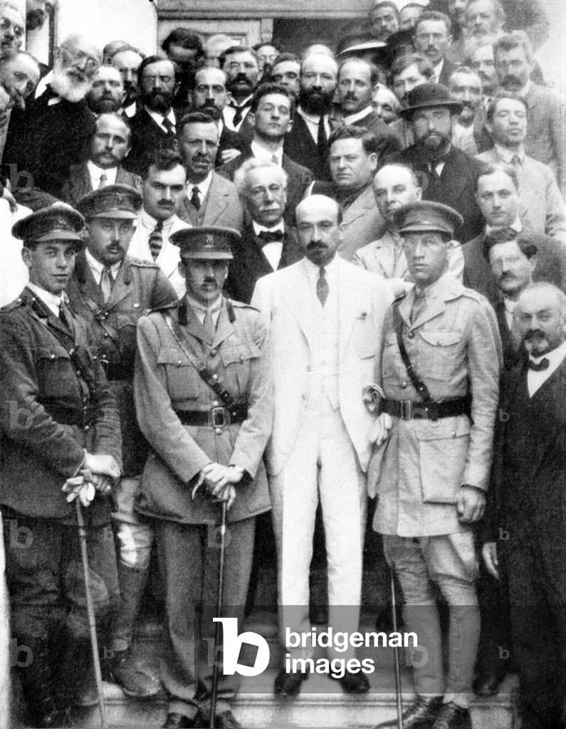 Israel/Palestine: Israeli statesman and politician Chaim Weizmann (1874-1952) and the Zionist Commission, Palestine, 1918