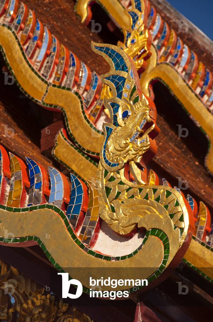 Thailand: Naga finials at Wat Duang Di, Chiang Mai