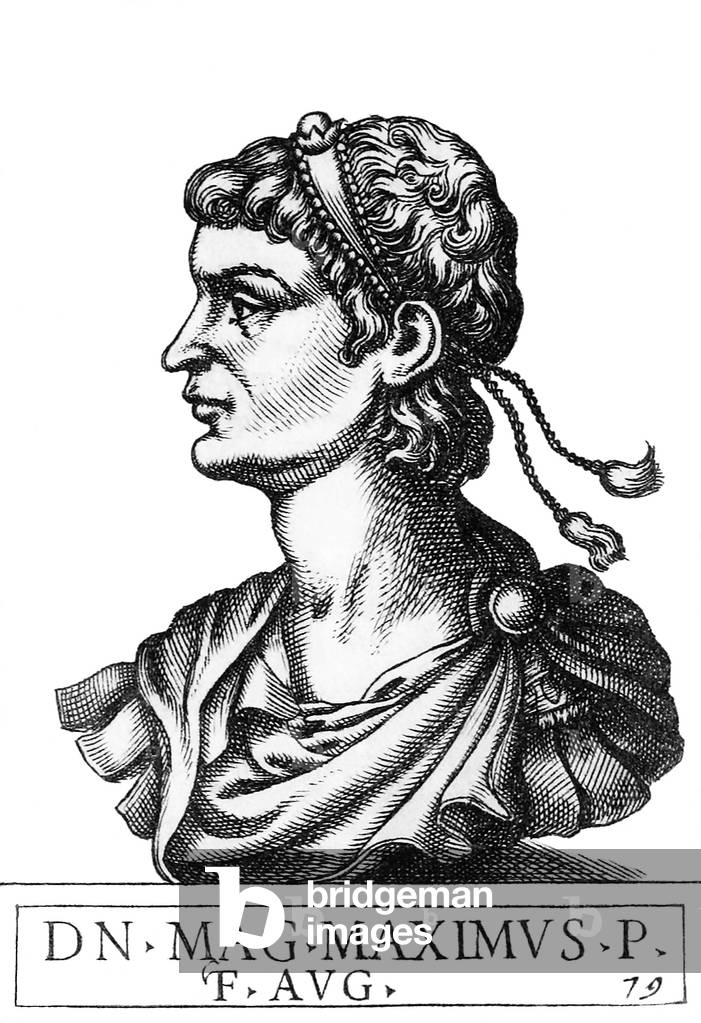 Magnus Maximus, Western Roman Emperor (engraving, 1583)