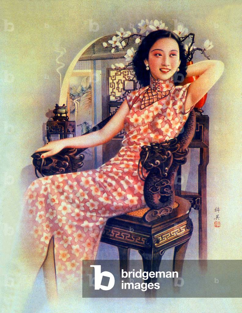 China: Chinese poster girls from a 1930s Shanghai manufacturing company calendar.