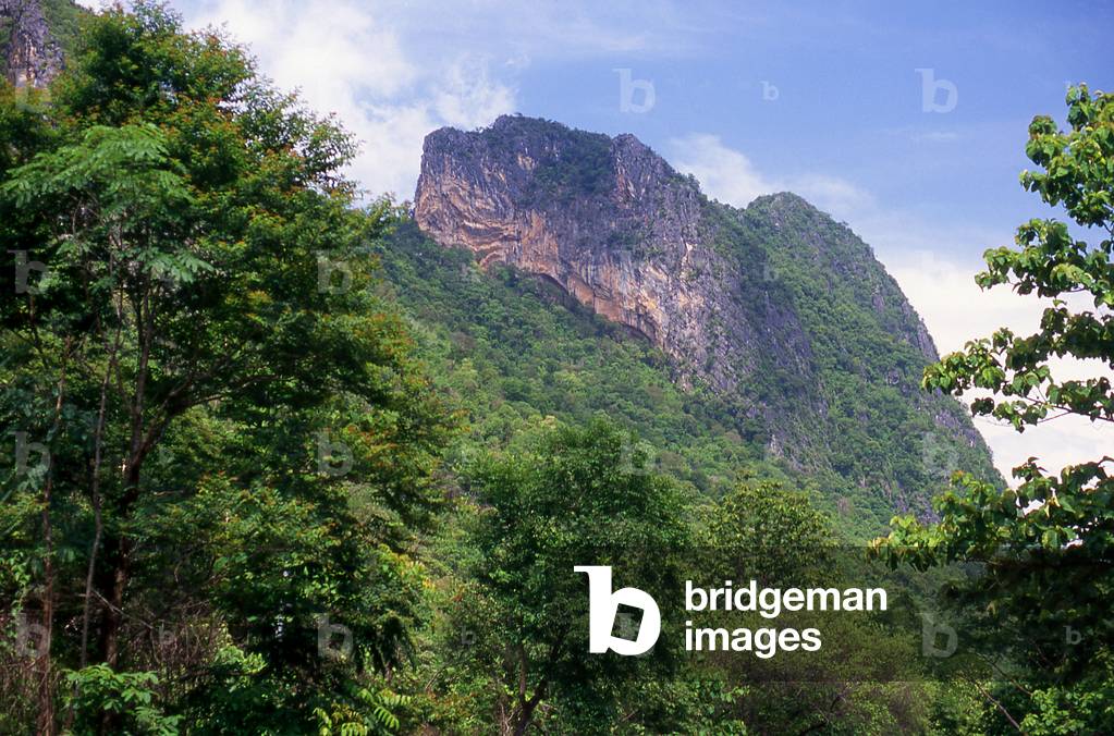 Thailand: Rocky outcrop in Phu Kradung National Park, Loei Province