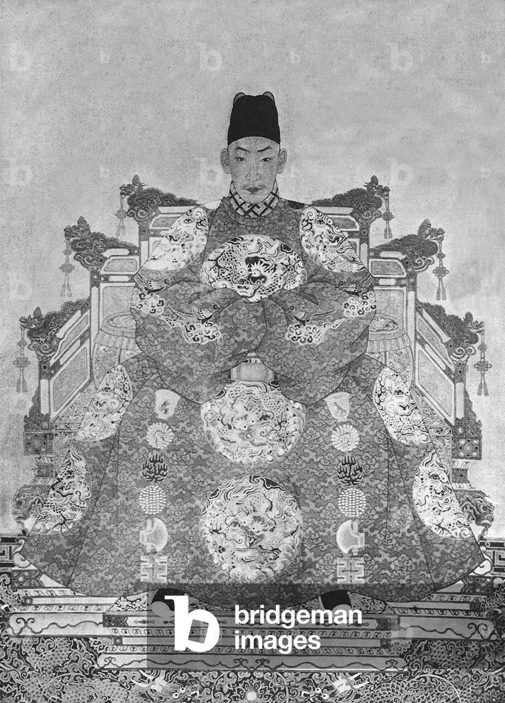 China: Emperor Zhengde, 11th ruler of the Ming Dynasty (r. 1505-1521).