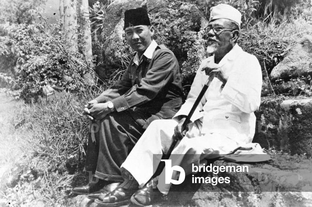 Indonesia: Sukarno, the first President of Indonesia, as a prisoner of the Dutch in 1949.