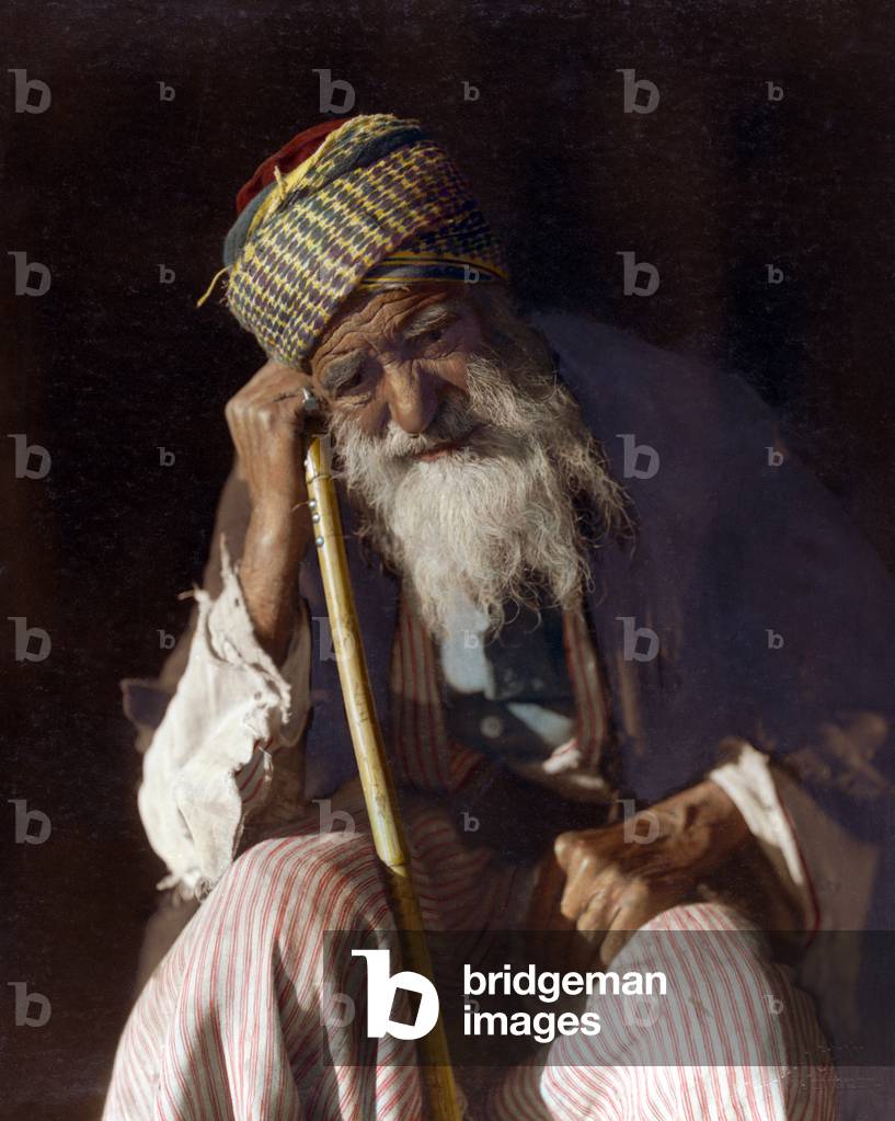 Palestine: An old  Mizrahi Jew of Yemeni origin, Jerusalem, 1919