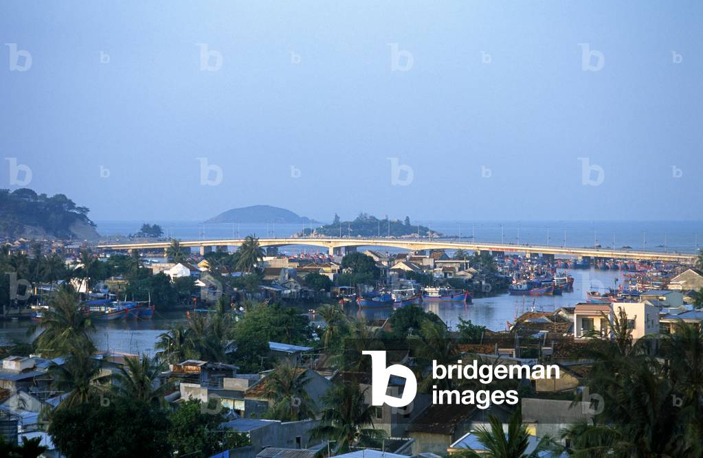 Vietnam: View over Nha Trang harbour, Khanh Hoa Province