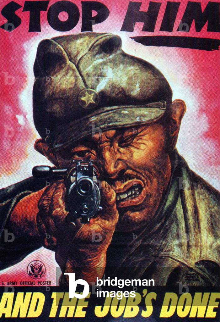 USA / Japan: 'Stop Him and the Job's Done'. US Army anti-Japanese propaganda poster, World War II (1941-1945)