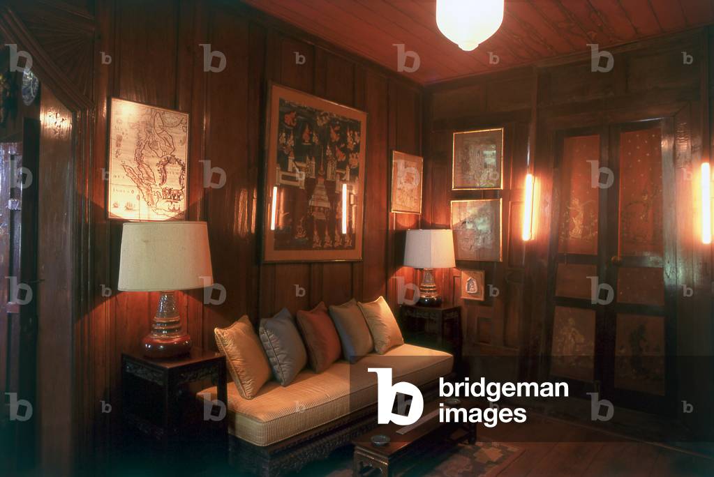 Thailand: Small sitting room, Jim Thompson House, Bangkok