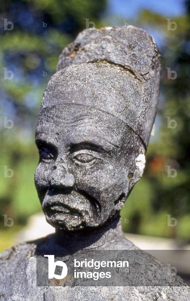 Vietnam: Stone guardian statues at the Tomb of Emperor Dong Khanh, Hue