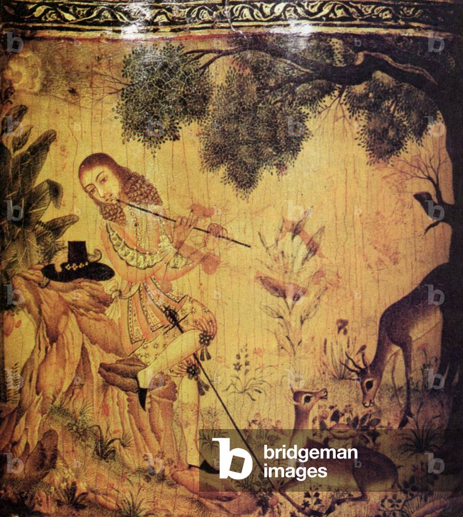 India/ Netherlands: A Dutch trader depicted by an Indian artist on a lacquer box.