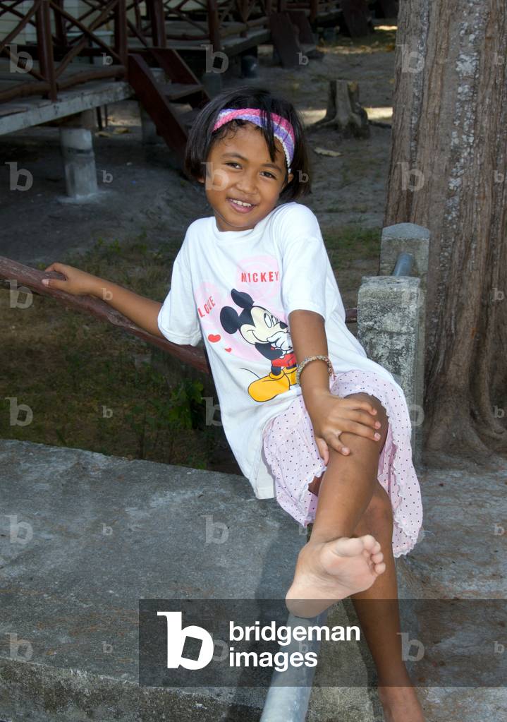 Thailand: Ko Tarutao Marine National Park, young Lipe resident, Ko Lipe