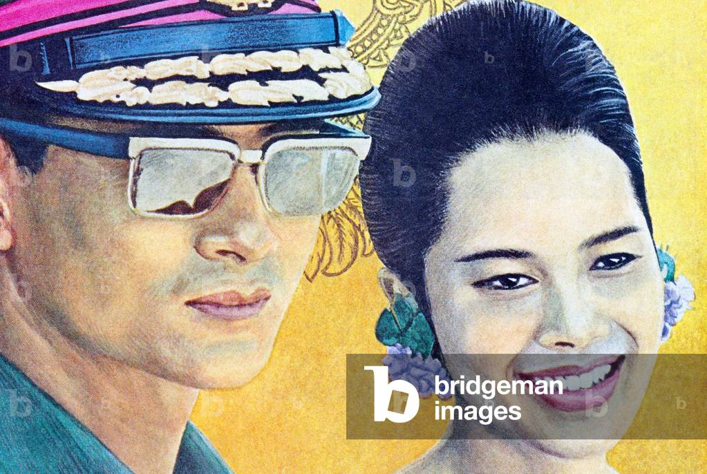 Thailand: King Bhumibol Adulyadej (Rama IX) with Queen Sirikit, c. 1965