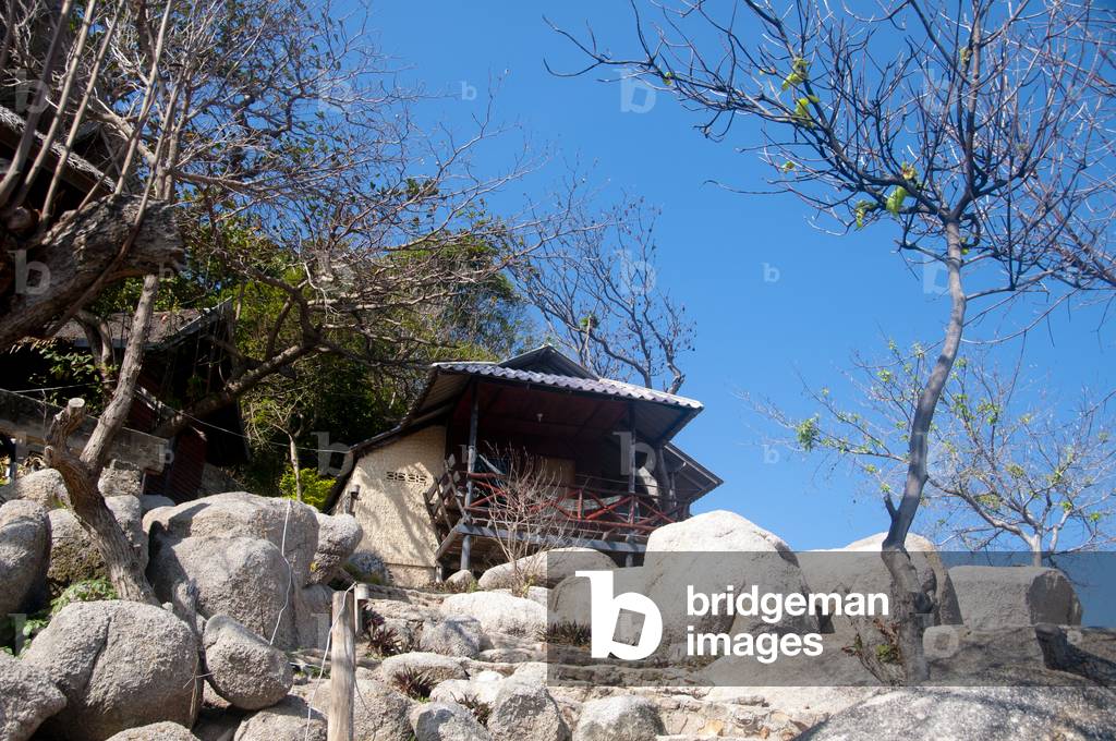 Thailand: Precipitous bungalows at Laem Thian, Ko Tao (Turtle Island), southern Thailand