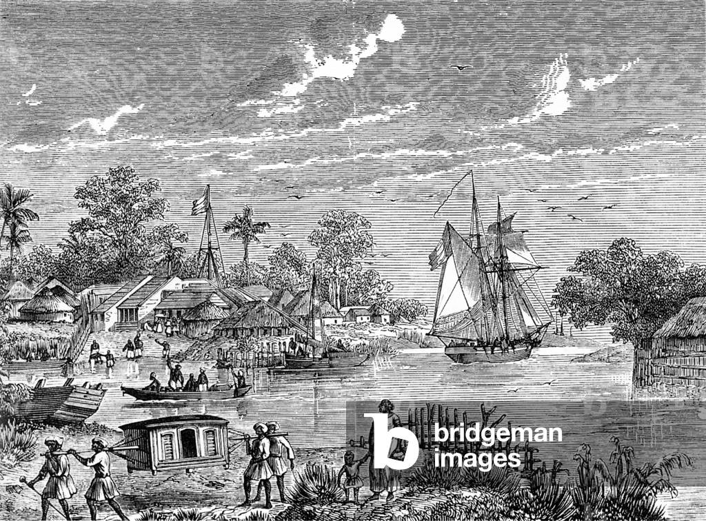 Vietnam: A French fort in central Vietnam, 1865