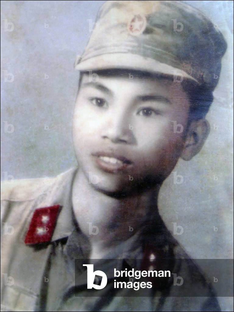 Vietnam: Memorial photograph of a young revolutionary soldier killed in or around the time of the Tet Offensive (1968)