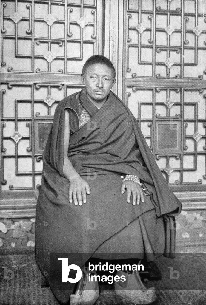 China / Tibet: Thubten Chokyi Nyima, the 9th Panchen Lama (1883-1937).