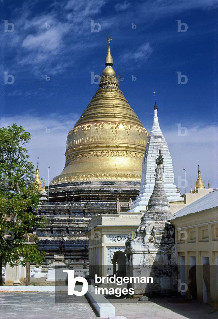 Burma: Shwezigon Pagoda, Bagan (Pagan) Ancient City
