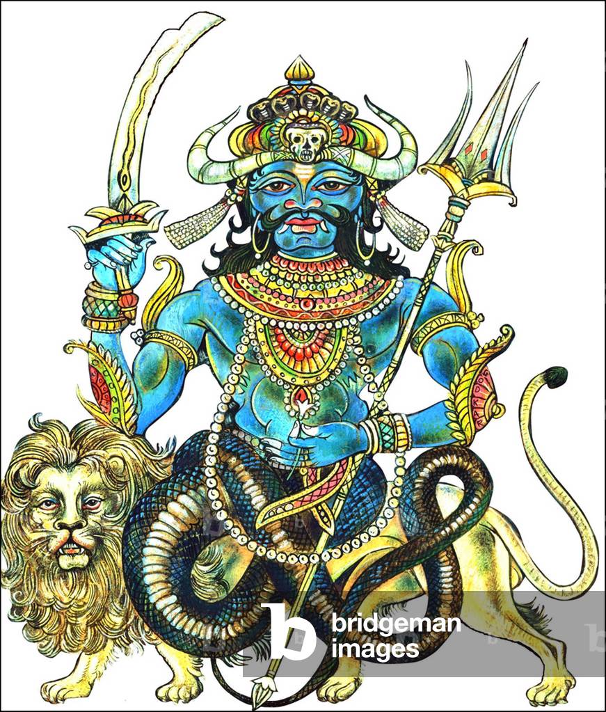 India: An Indian representation of Rahu, Snake Demon and causer of solar and lunar eclipses