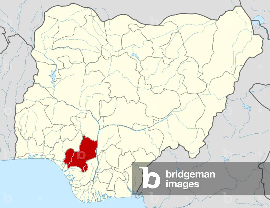 Nigeria: Location of Edo State in modern Nigeria. The former Kingdom of Benin (1440-1897) was centred in the region