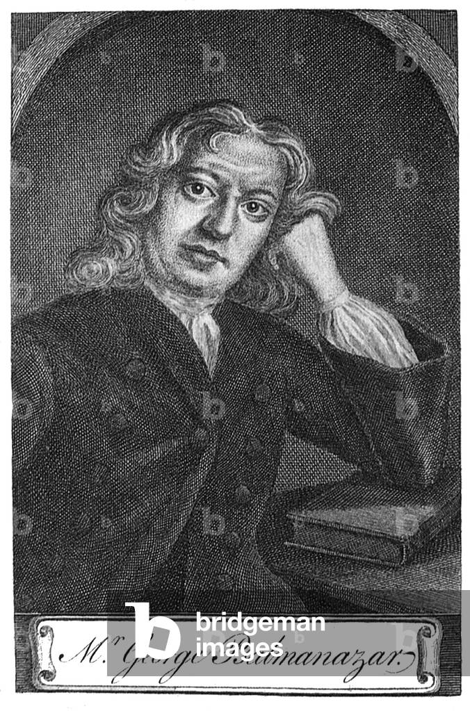 England: George Psalmanazar, 'Formosan' fantasist and pseudo-lexicographer (1679? - May 3, 1763)