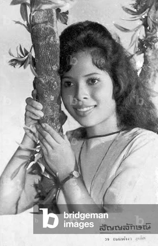 Thailand: A southern Thai beauty photographed in a Phuket studio c. 1950s.