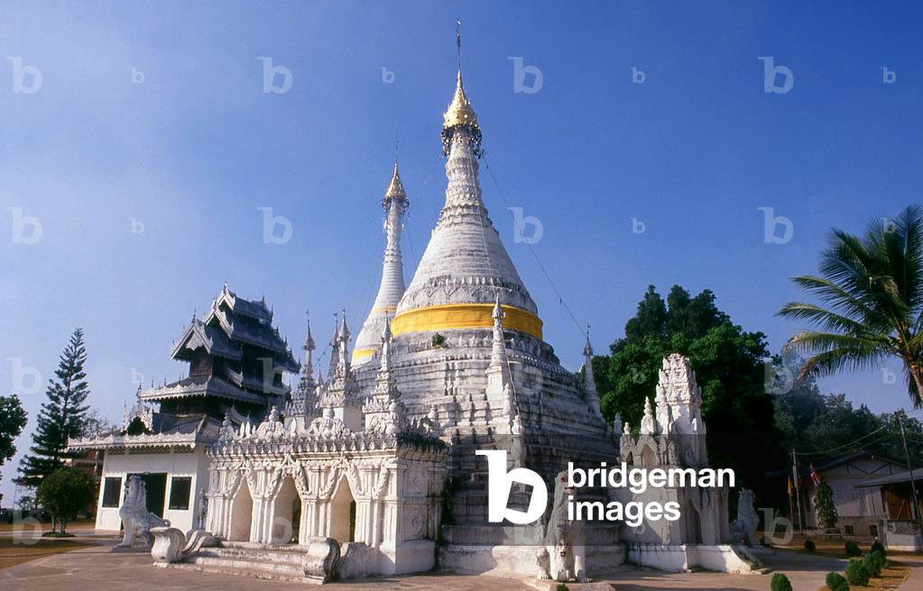 Thailand: The main chedi at Wat Phra That Doi Kong Mu, Mae Hong Son, northern Thailand
