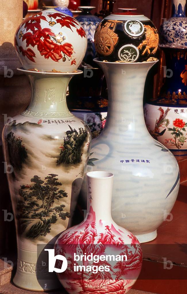 China: Ceramic vases for sale, Shiwan, near Foshan, Guangdong Province