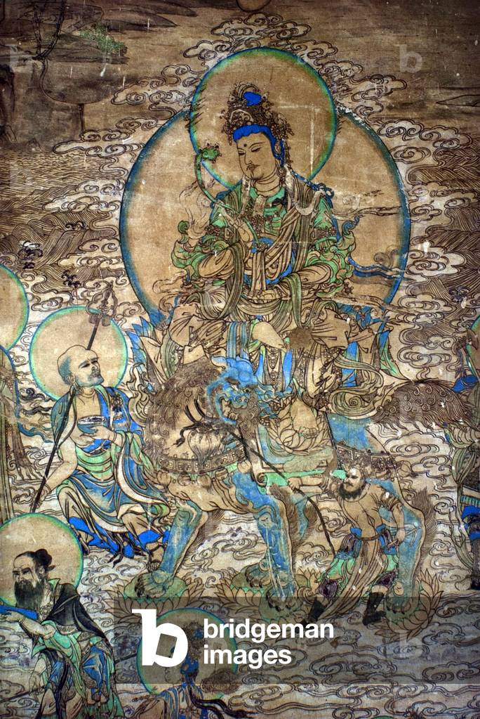 China: Manjusri, Cave 3, Yulin Caves, Western Xia Dunasty (1038-1227)