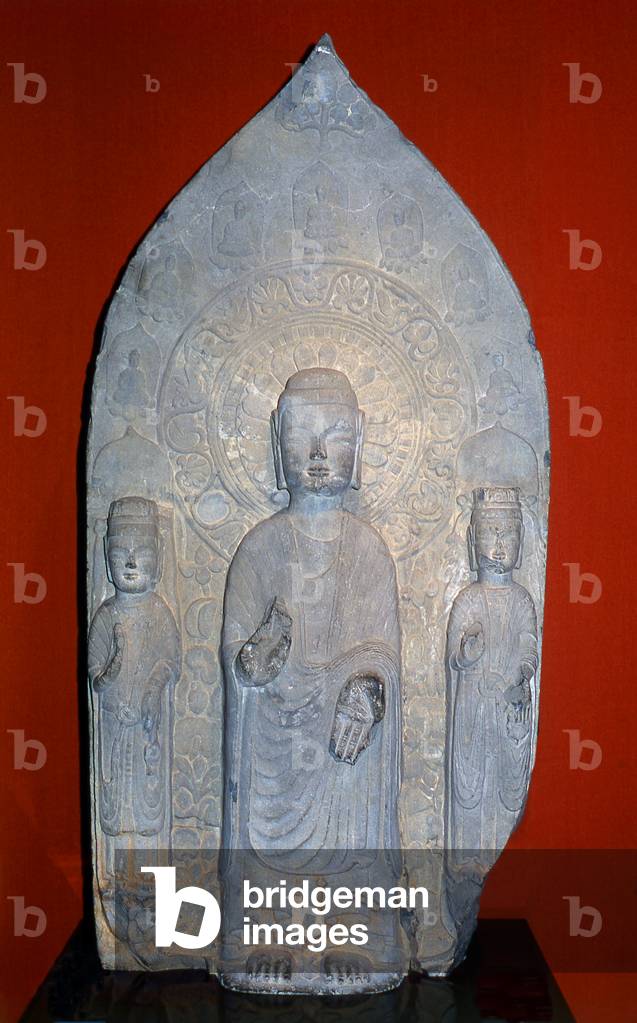 China: Stone Buddha, Eastern Wei Dynasty (534 - 550 CE), Shanghai Museum, Shanghai