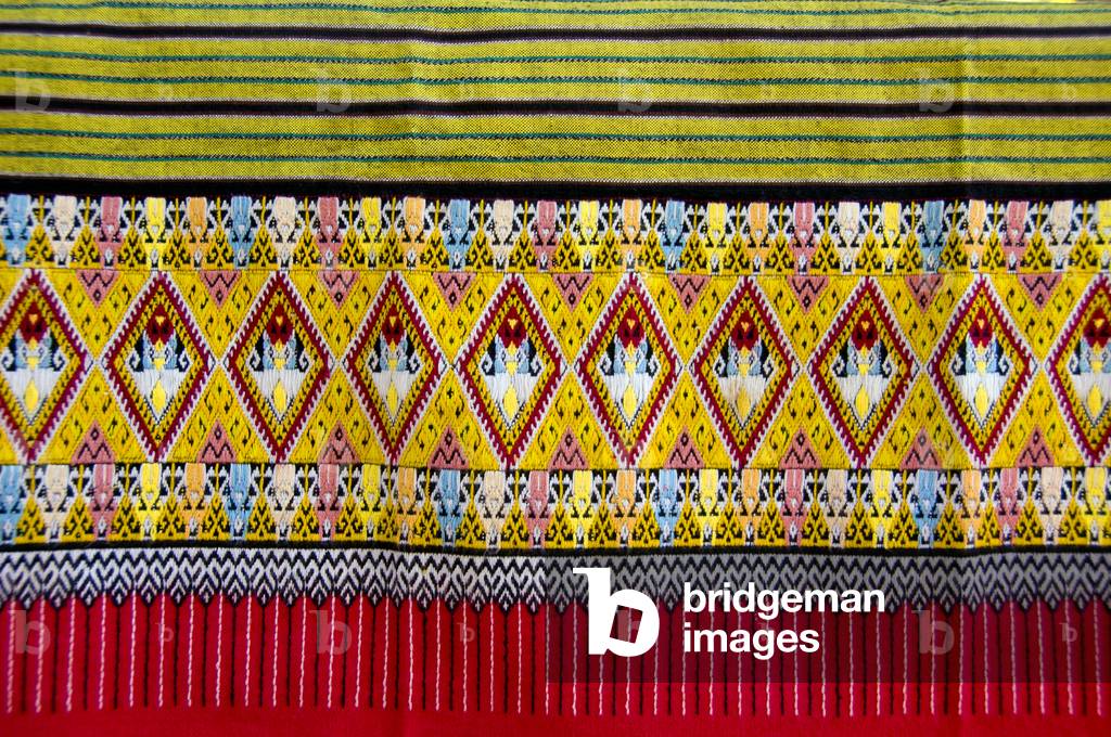 Thailand: Tin chok (weaving) design, Mae Chaem, Chiang Mai Province