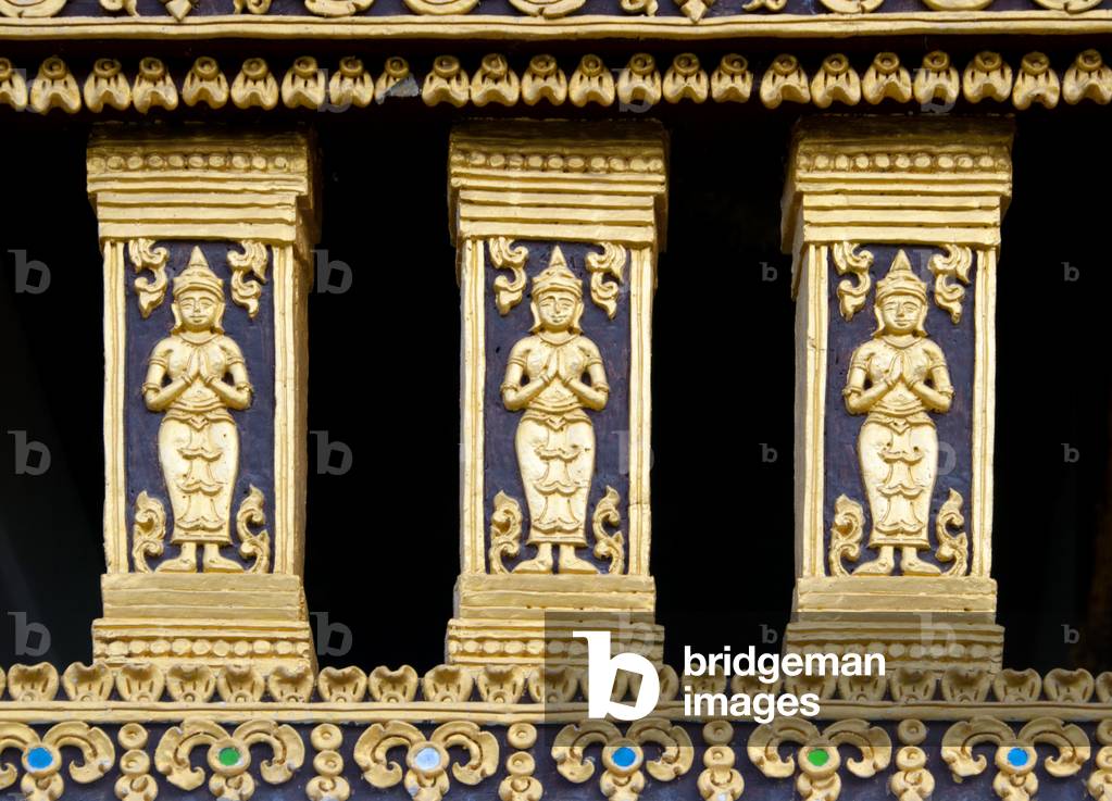 Thailand: Viharn detail, Wat Chiang Chom (Wat Chedi Plong), Chiang Mai