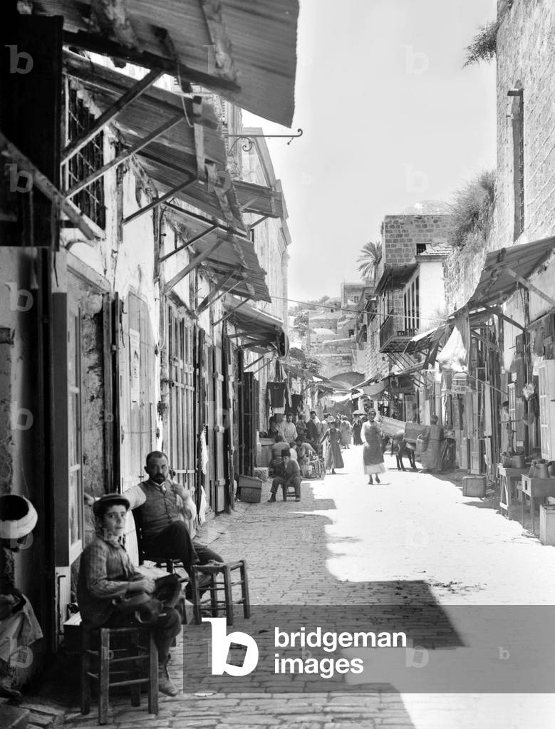 Palestine: Street of the Church of the Holy Sepulchre, Jerusalem, c. 1920