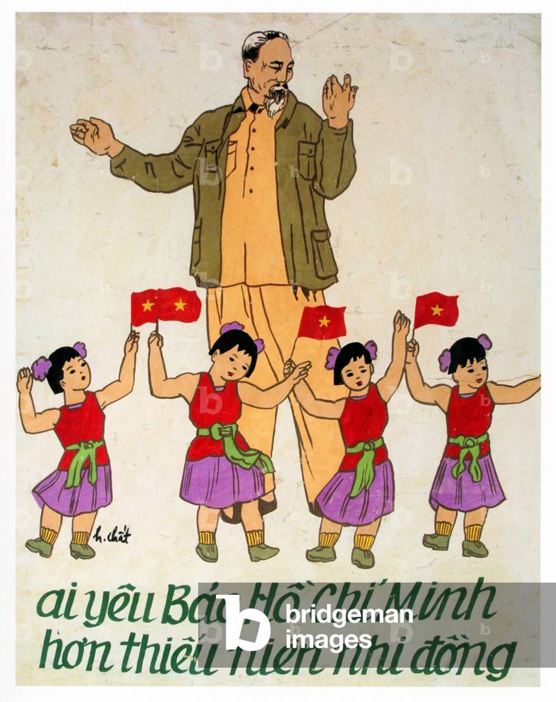 Vietnam: Communist propaganda poster - 'Who Loves Uncle Ho More Than the Little Children?'