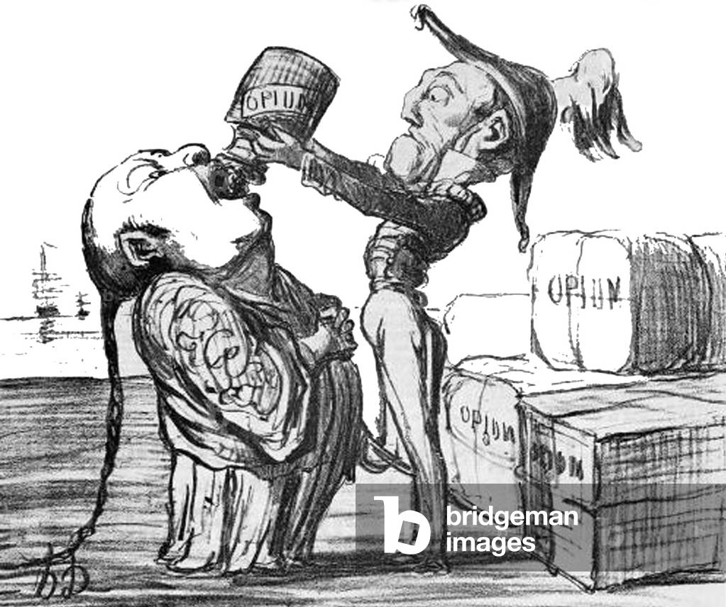 Satirical Commentary on the Second Opium War, Honore Daumier (1808-79), 1858
