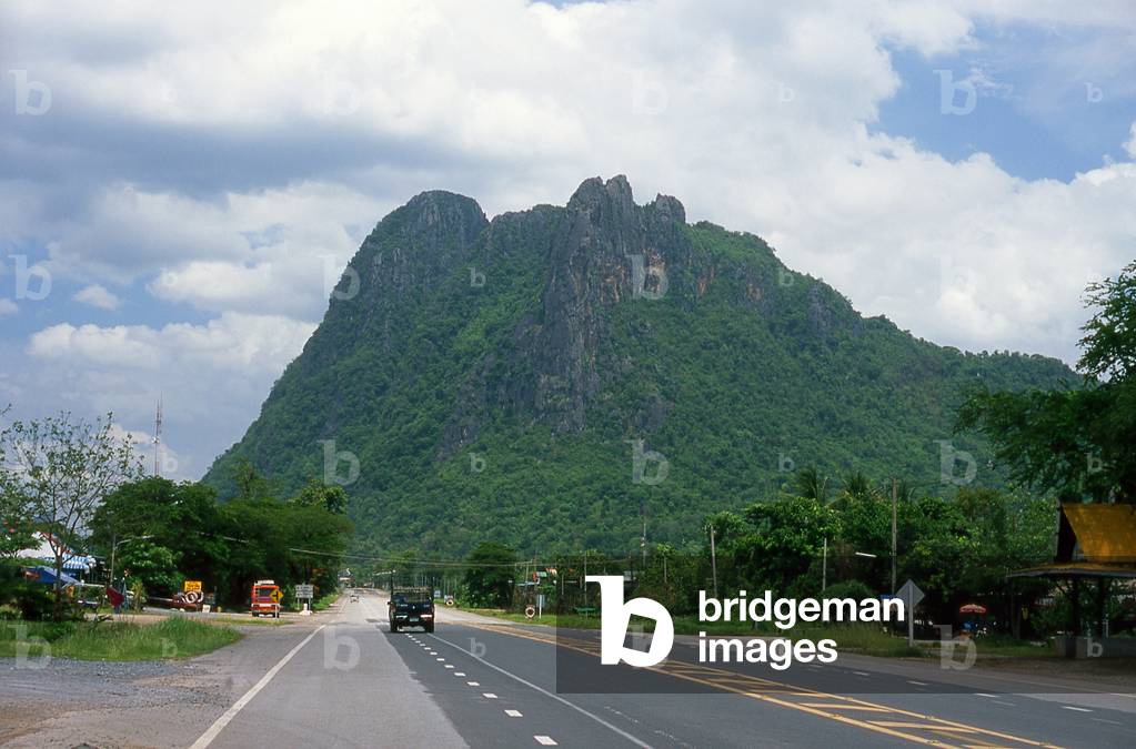 Thailand: A rocky massif south of Dan Sai, Loei Province