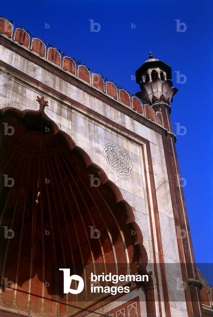 India: The Jama Masjid, India's largest mosque, Delhi