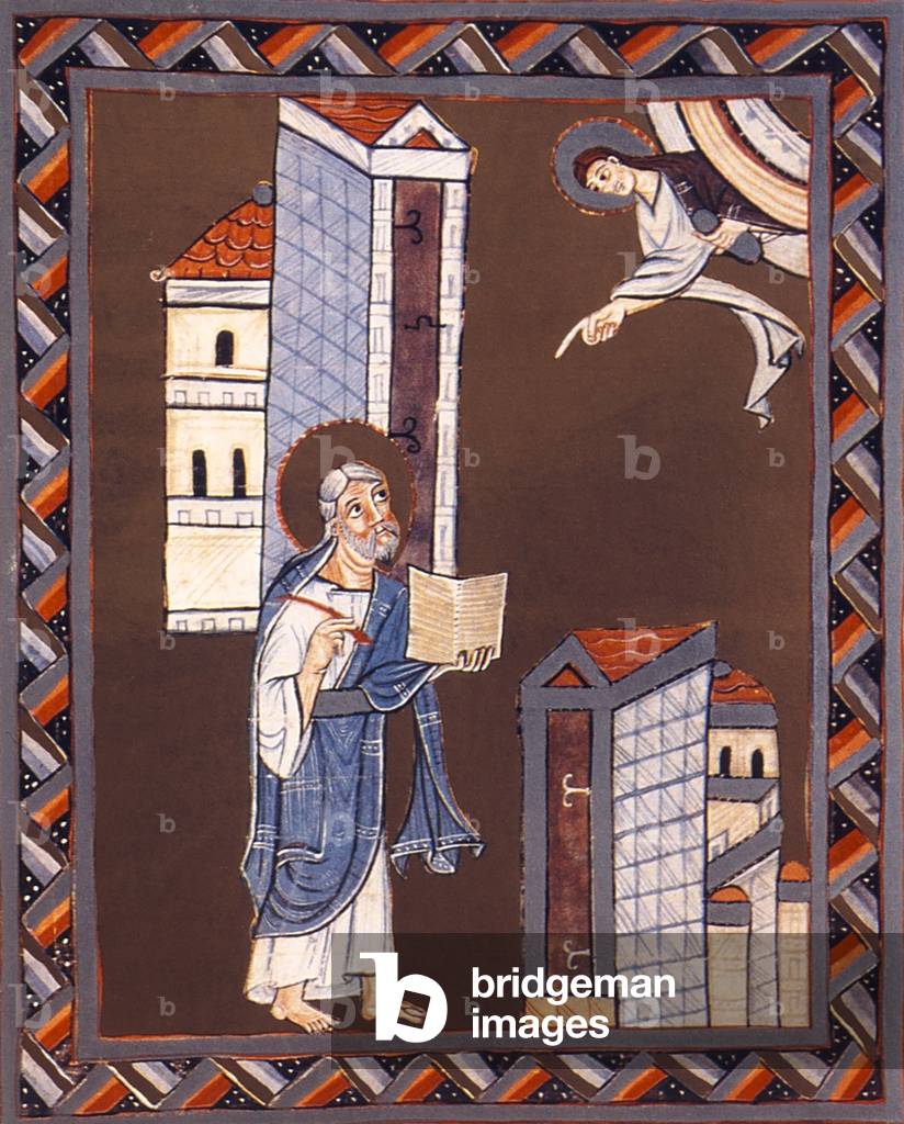 Germany: John Writes to Ephysus and Smyrna. From the Bamberg Apocalypse, 1000-1200