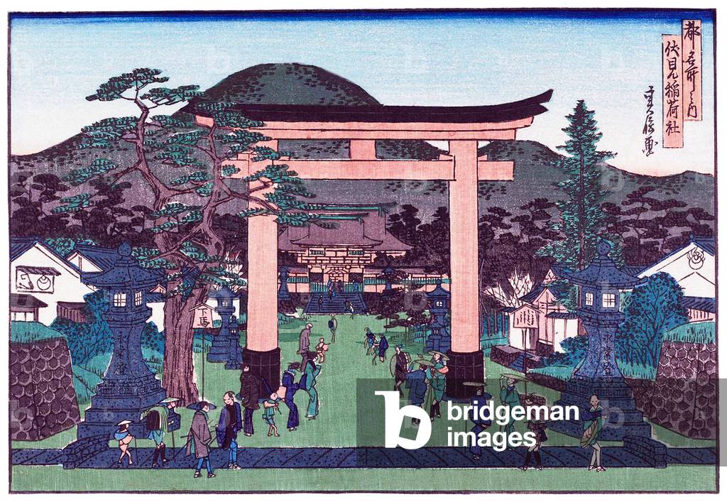 Japan: Fushimi Inari Shrine, c.1868 (print)