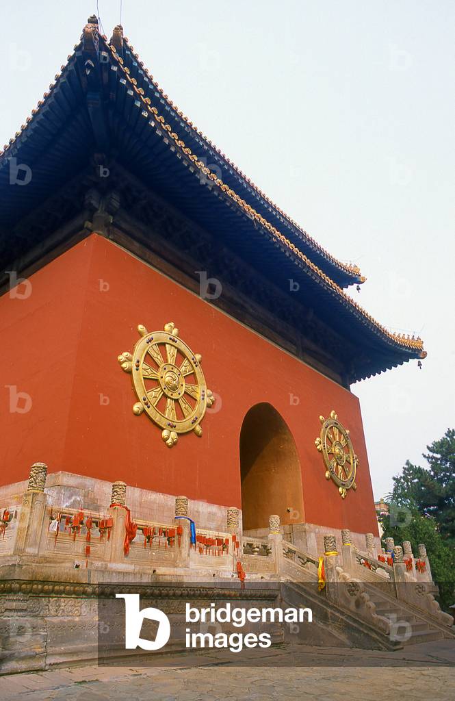 China: The Qianlong Tablet pavilion, Putuo Zongcheng Temple, Chengde, Hebei Province