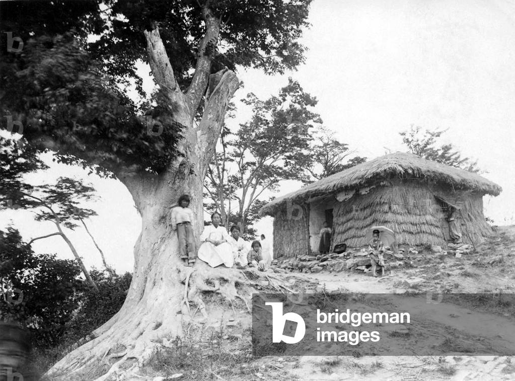 Korea: House on a hill above Haeju, northern Korea, early 20th century