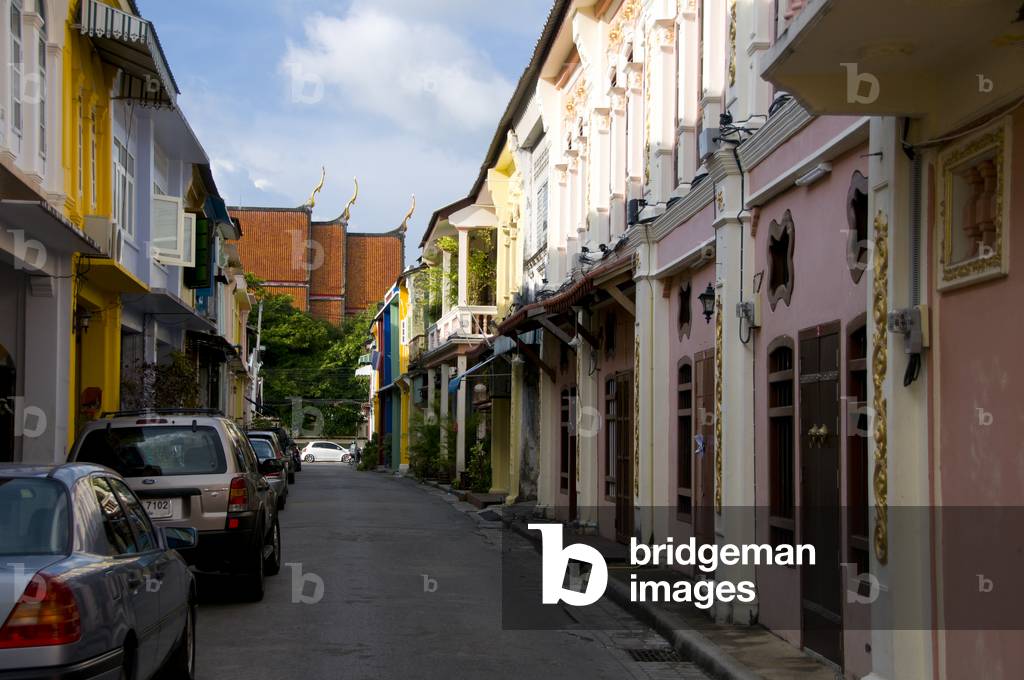 Thailand: Soi Rommanee, Sino-Portuguese-style street in old Phuket town, Phuket