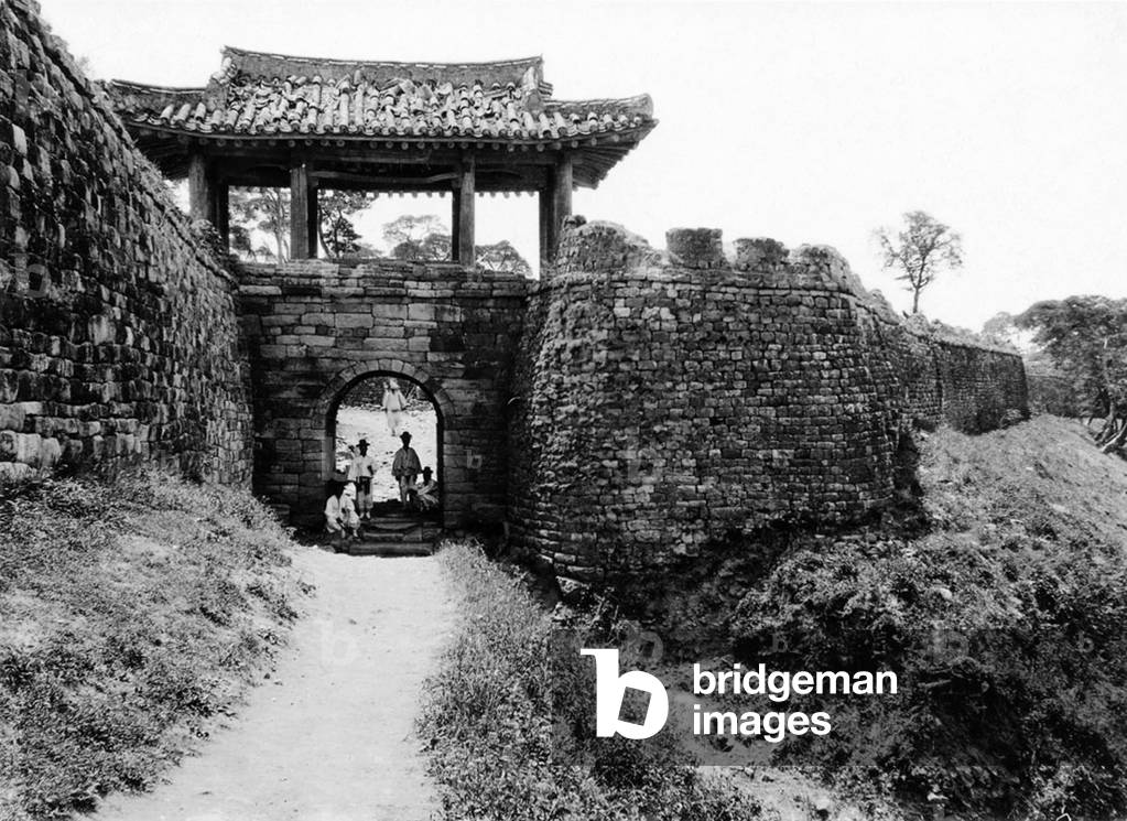 Korea: Old Pyongyang, the 'Seven Star Gate', early 20th century