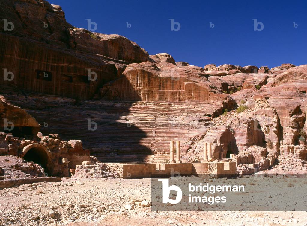 Jordan: The Theatre built in the 1st century CE, Petra