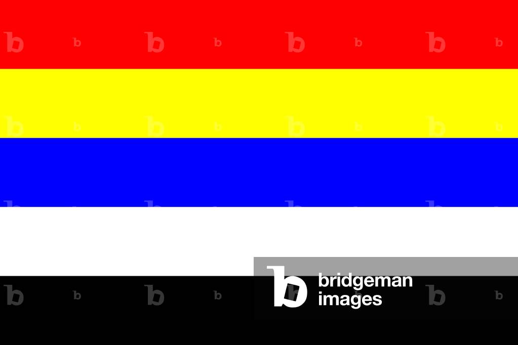 China: First flag of the Republic of China, or 'Five Races Under One Union' flag (1912-1928)