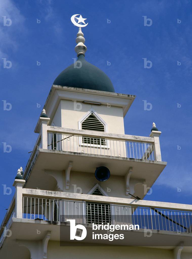 Thailand: Minaret at the Ban Chin Haw Mosque, Chiang Mai, northern Thailand