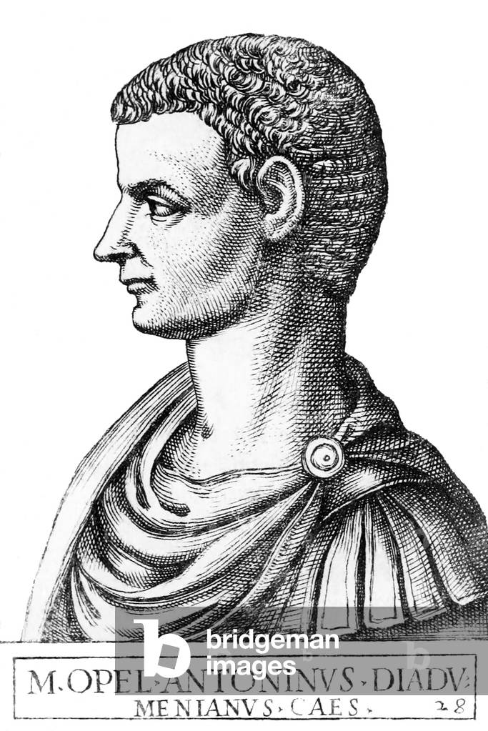 Italy: Diadumenian (208-218), joint 24th Roman emperor, from the book 