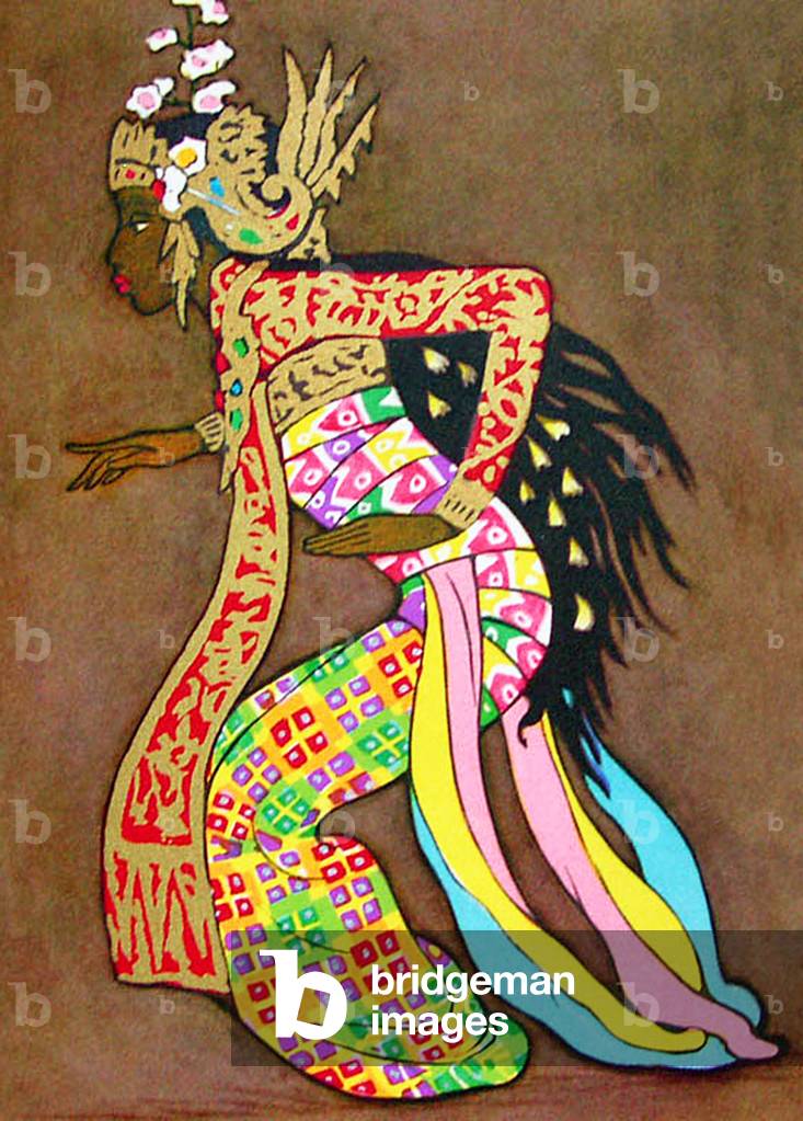 Indonesia: Balinese classical dancer by Tyra Kleen (1874-1951), c.1935