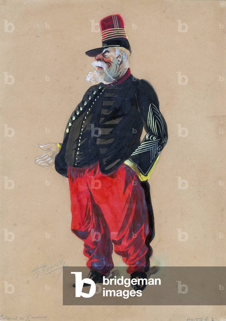 France: Colonel des Zouaves - A Colonel of the Zouaves. Paris, c. 1875