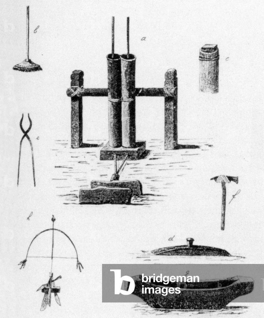 Indonesia: A pictorial list of iron-making equipment in central Sulawesi, c. 1900.
